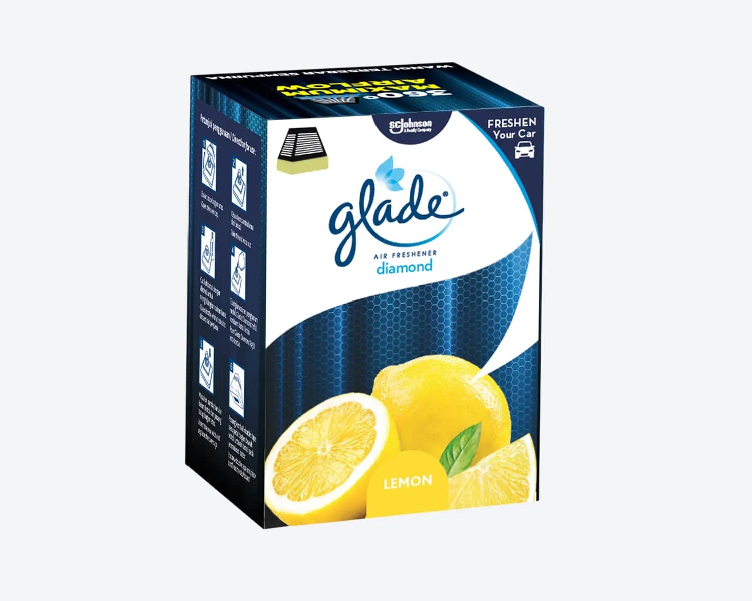 Glade diamond car air freshener refill Lemon 80Ml ID