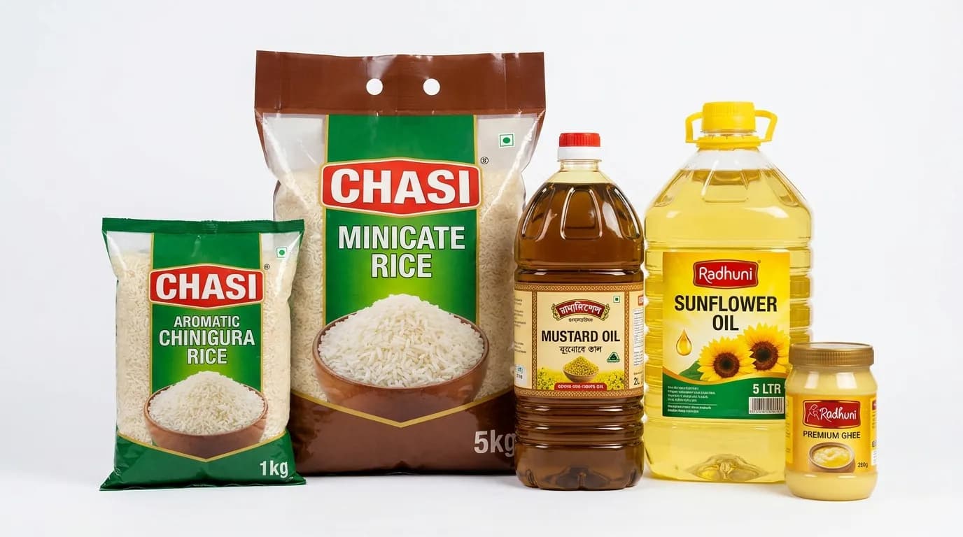 মাসিক চাল ও তেলের মেগা প্যাকেজ — Rice & Oil Monthly Mega Bundle