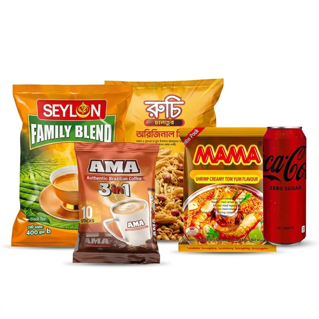 সাপ্তাহিক নাস্তা ও পানীয় প্যাকেজ — Weekly Snacks & Beverages Pack